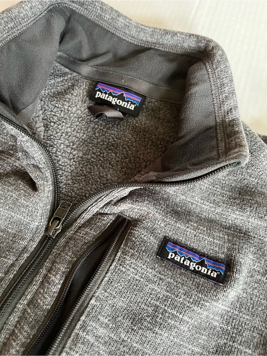 Patagonia Tops - Patagonia Gray Sherpa Fleece Jacket Women Size Small Fall Comfort 1/2 Zip